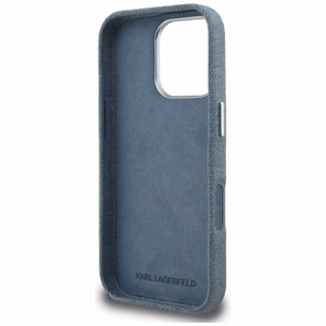 Karl Lagerfeld FW Jeans Signature Logo Dėklas iPhone 16 Pro Max - mėlynas
