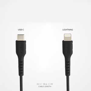SBS TECABLELIGTC1K USB-C - Lightning kabelis 1 m - juodas
