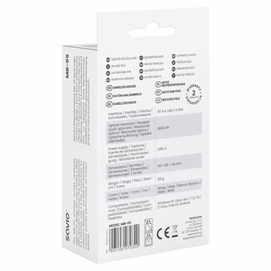 Savio MB-05 kompiuterio pelė Universalus Abiems rankoms „Bluetooth“ 1600 DPI