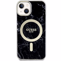 Guess GUHMP14MPCUMAK iPhone 14 Plus 6.7" Dėklas telefonui juodas marmuras magnetinis