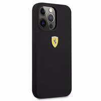 Ferrari FESSIHCP13XBK iPhone 13 Pro Max 6.7" juodas/juodas kietas dėklas silikoninis