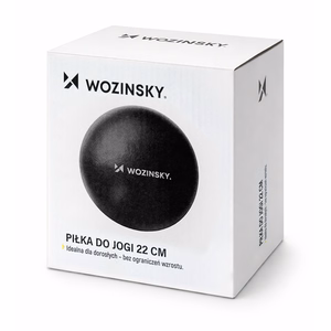 Wozinsky WPDP-C22 reabilitacinis mankštos kamuolys 22 cm - juoda
