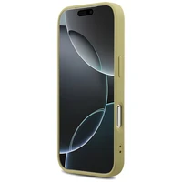 Guess Fiksuotas Blizgus Didelis 4G dėklas telefonui iPhone 17 Pro - auksinė