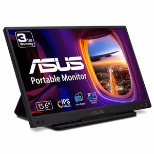 ASUS ZenScreen MB166C kompiuterio monitorius 39,6 cm (15,6") 1920 x 1080 pikselių Full HD LED juodas
