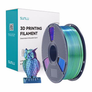 Sunlu PLA+ Silk trijų spalvų filamentas (mėlynas-žalias-violetinis)