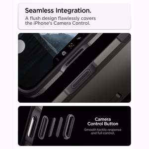 Spigen Tough Armor T MagSafe dėklas, skirtas iPhone 17 Pro Max / 18 Pro Max, grafito spalvos