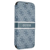Guess GUBKP13S4GDBL iPhone 13 mini 5.4" mėlynas/mėlynas knygos tipo dėklas 4G Stripe