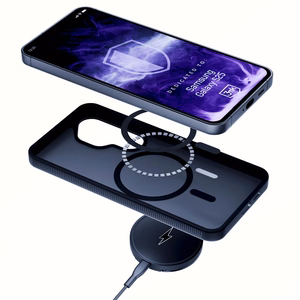 3mk dūminis magnetinis dėklas telefonui Samsung Galaxy S25 - juodas