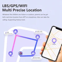 Blavec išmanusis laikrodis K-02 Vaikams su balso skambučiu / GPS / 4G / SOS (SWK02-P) rožinis