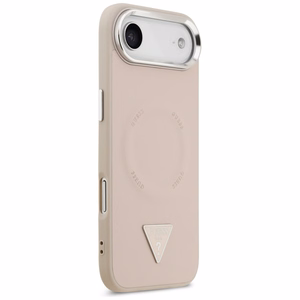 Guess Trikampio logotipo magnetinis dėklas iPhone Air - rožinis