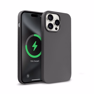 Crong Color Cover Magnetic MagSafe dėklas, skirtas iPhone 15 Pro Max, titano spalvos