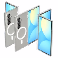 Spigen Tough Armor Pro Mag Magnetinis dėklas telefonui Samsung Galaxy Z Fold 7 - skaidrus ir baltas