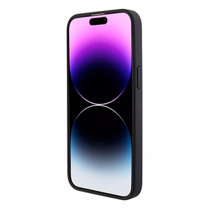 Ferrari Perforuotos bangos metalinis logotipas dėklas telefonui iPhone 15 Pro - raudonas