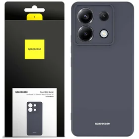 Spacecase Dėklas Silicone Case Poco X6 / RM Note 13 Pro 5G juodas