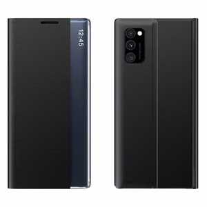 Naujas Sleep Case dėklas su flapo funkcija ir stovu Poco M4 Pro 5G juodas