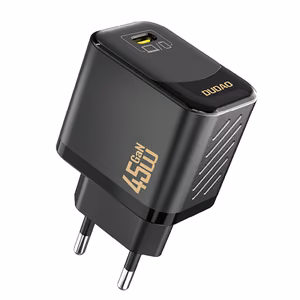 Dudao A28 45W GaN USB-C sieninis įkroviklis - juodas