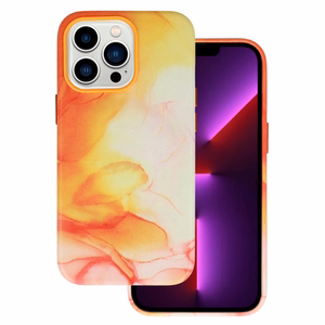 Dėklas telefonui iPhone 12/12 Pro odinis Ink dizaino 3