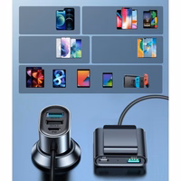 Automobilinis įkroviklis Joyroom "JR-CL05" juodas 72W (2xPD / 3xQC3.0)