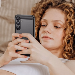 Carbon Dėklas for Samsung Galaxy S26 Ultra - juodas