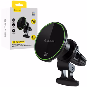 Blavec Car holder BHC-04B Qi2.2 25W magnetic with induction charging to air vent (BHC04B-MAVIB) black