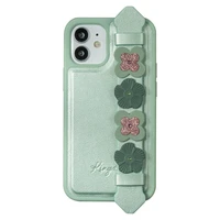 Kingxbar Sweet Series dėklas telefonui dekoruotas originaliais Swarovski kristalais iPhone 12 mini žalias