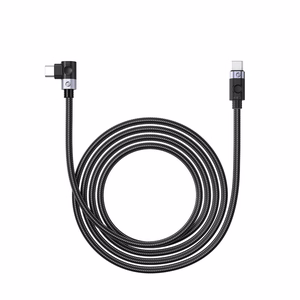Orico C2C kampinis USB-C–USB-C PD, 100 W laidas, 0,5 m – juodas