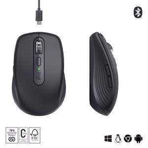 LOGI MX Anywhere 3S belaidė pelė grafito spalvos