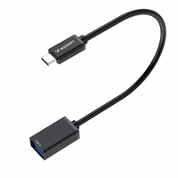 Wozinsky WOTGY1S USB-C 3.0 (vyriškas) - USB-A 3.0 (moteriškas) OTG adapteris - juodas