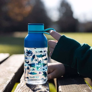 Quokka Ice Kids with Strap Ecozen water bottle, 430 ml, Sea Animals