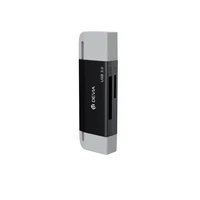 Devia kortelių skaitytuvas 2in1 EL240 USB/USB-C 3.0 juodas
