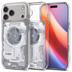 Spigen Ultra Hybrid Magnetinis dėklas telefonui iPhone 17 Pro Zero One - baltas