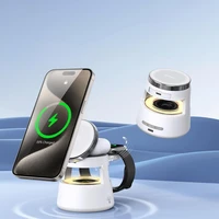 DUZZONA W23 5-in-1 magnetinė belaidžio įkrovimo stotis su Bluetooth garsiakalbiu