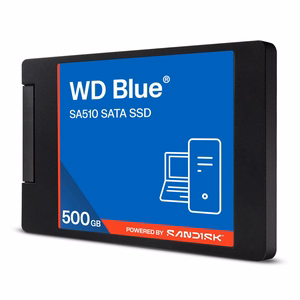 WD Blue SA510 SATA SSD 7 mm/2,5 colių korpuse 500 GB (WDS500G5B0A-00LMP0)