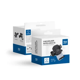 BLUE STAR automobilinis laikiklis oro angai AUTO LOCK X2, juodas