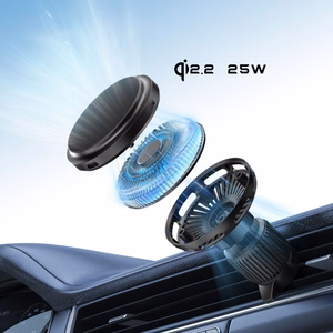 "Tech-Protect V9 MagSafe 25W Qi 2.2 automobilinis įkroviklis - juodas