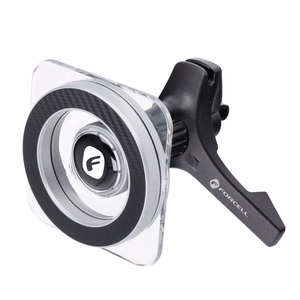 Automobilinis laikiklis Forcell F-GRIP (MagSafe) tvirtinamas ant ventiliacijos grotelių juodas