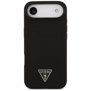 Guess Silikoninis Trikampio Logotipo Magnetinis dėklas telefonui iPhone 17 Air - juoda