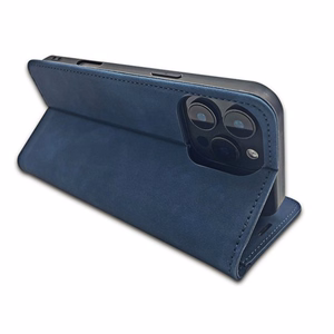 Smart Suede dėklas Samsung Galaxy A56 5G (A566), mėlynas