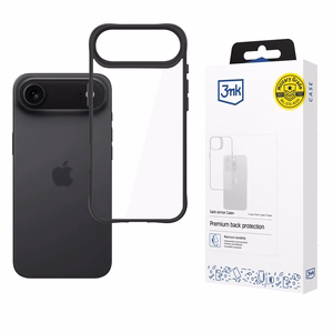 3mk Satino šarvų dėklas telefonui iPhone 17 Air - skaidrus juodas