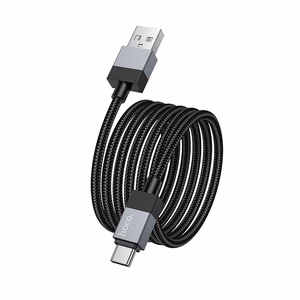 Kabelis USB A į USB C Hoco 3A 1 m X110 juodas