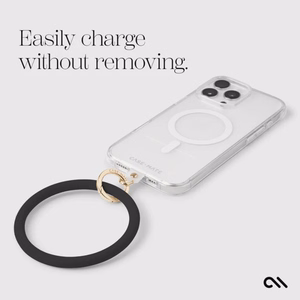 Case-Mate Phone Bangle riešo dirželis telefonui, juodas