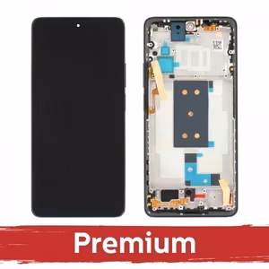Ekranas skirtas Xiaomi 11T Pro / 11T su rėmeliu / Moonlight White / OEM