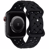 Beline dirželis Apple Watch Silicone Woven 38/40/41mm juodas box