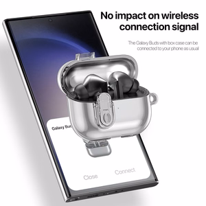 DUX DUCIS SECI – apsauginis dėklas Samsung Galaxy Buds 3 / Buds 3 Pro ausinėms, skaidrus