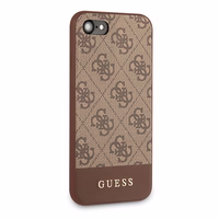 Guess 4G Stripe Collection dėklas telefonui iPhone 7 / 8 / SE 2020 / SE 2022 - Rudas