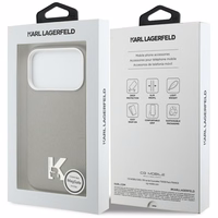 "Karl Lagerfeld Karl Head" logotipas "MagSafe" dėklas "iPhone 17 Pro" - pilkas