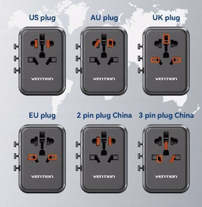 Vention 65 W GaN kelioninis adapteris ir įkroviklis 2x USB-A 2x USB-C