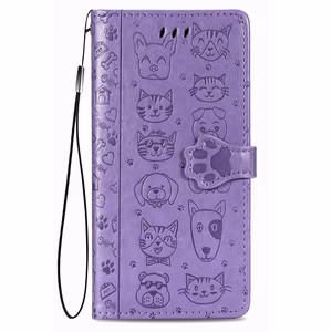 Чехол Cat-Dog Samsung A155 A15 4G A156 A15 5G фиолетовый
