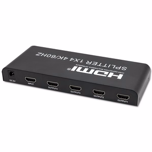 Qoltec 51799 aktyvus HDMI skirstytuvas 4 x HDMI 4K x 2K | 6Gb/s | 60Hz