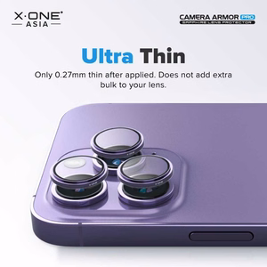 X-ONE Sapphire Kameros Apsauga Pro - iPhone 15 Pro/15 Pro Max - sidabrinė
